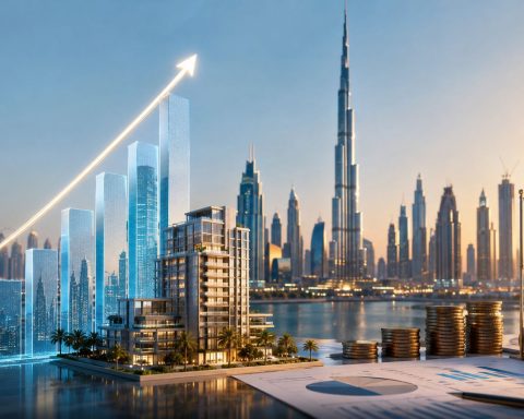 Dubai skyline and luxury real estate developments reflecting the strong financial performance of UAE property companies despite global market volatility.